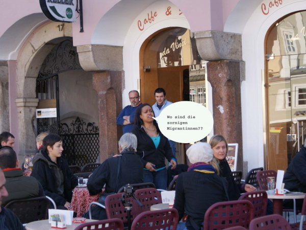<p>Wo sind die zornigen Migrantinnen?</p>
