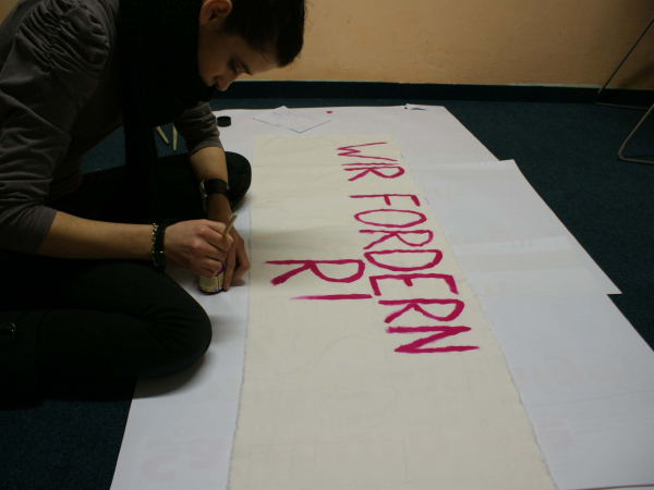 <p>Workshop zur Aktionsvorbereitung</p>
